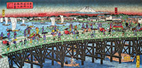 Bridge Scene of Tokyo Ryogoku in the Age of Civilation